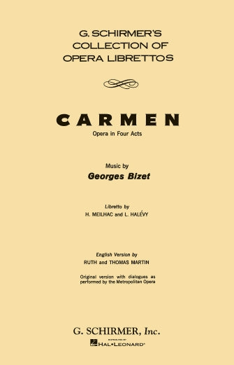 Schrimer Carmen Libretto