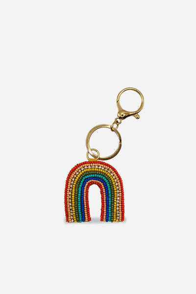 Rainbow Beaded Bag Charm