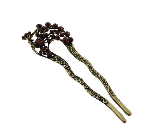Amethyst Hair Pin