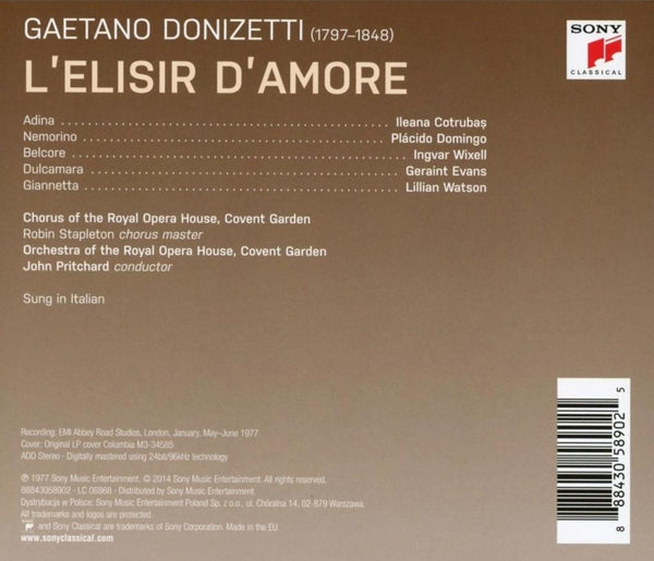 The Elixir of Love CD