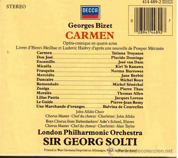 Carmen CD + Libretto