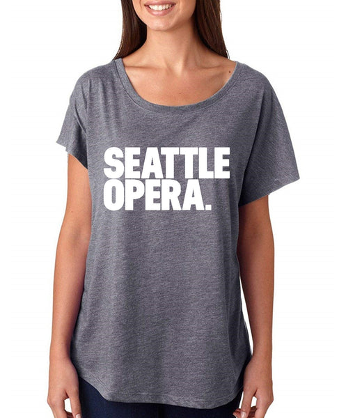 Seattle Opera Logo Women's T-Shirt (Pink & Grey)