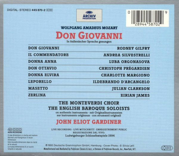 Don Giovanni CD + Libretto