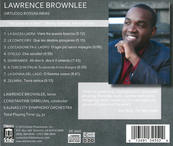 Lawrence Brownlee Virtuoso Rossini Arias CD