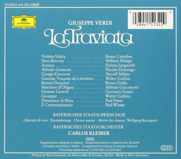 La Traviata CD + Libretto