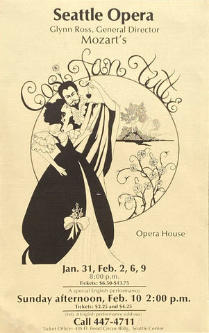 Vintage Cosi fan tutte Poster