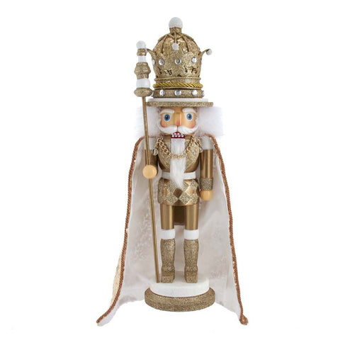 Gold King Sequin Cape Nutcracker
