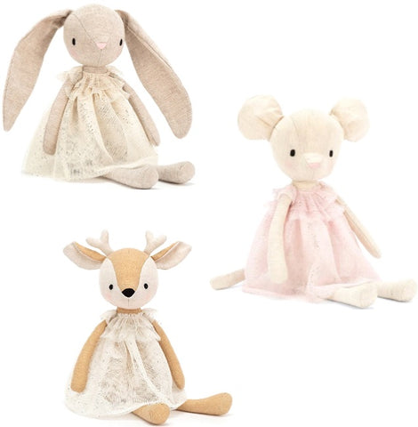 Jolie Tulle Plush Animals