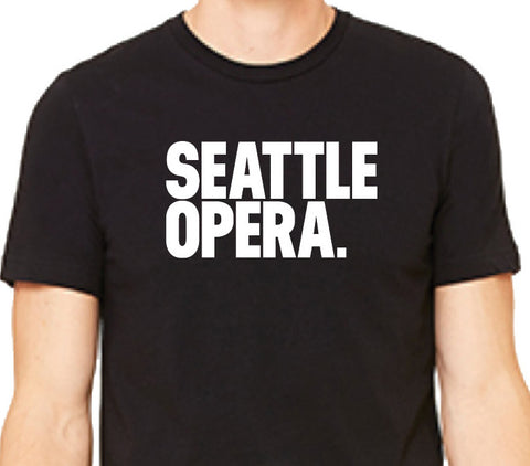 Seattle Opera Logo Unisex T-Shirt (Blue & Black)