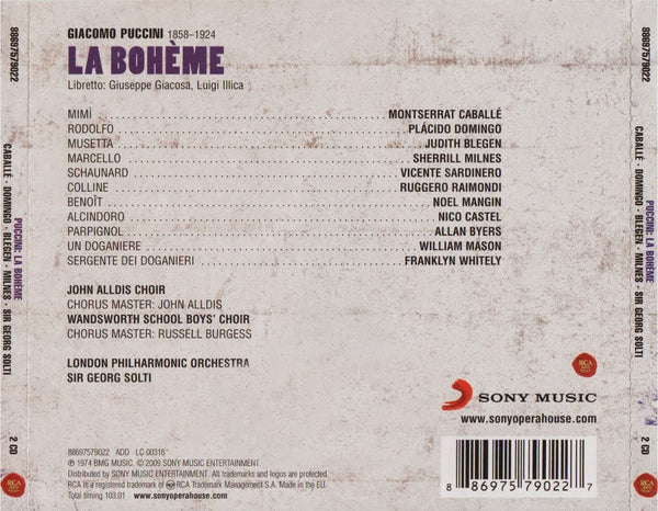La Boheme CD