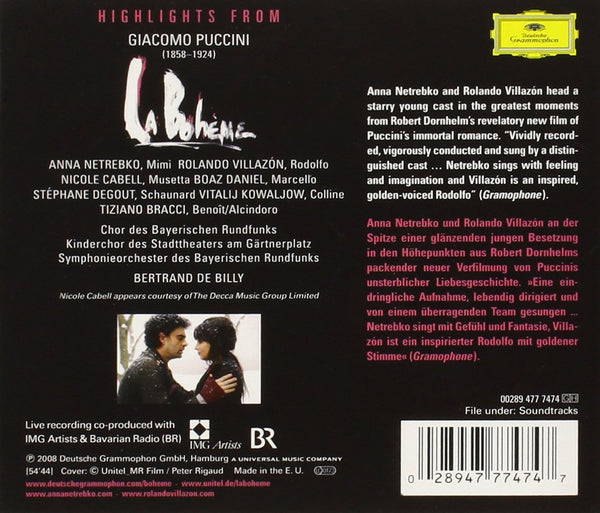 La Boheme Highlights CD