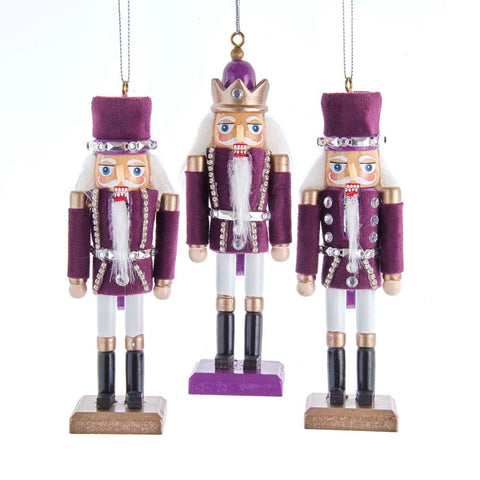Purple Nutcracker Ornaments