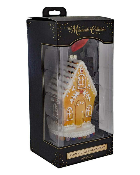 Gingerbread Glass Ornament