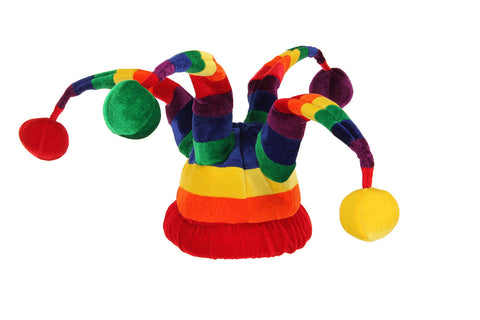 Rainbow Jester Costume Hat