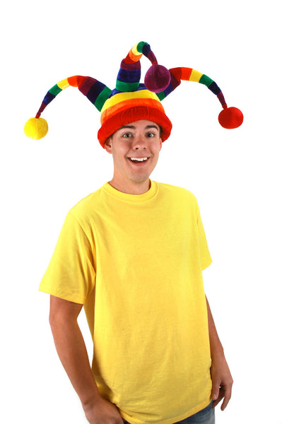 Rainbow Jester Costume Hat