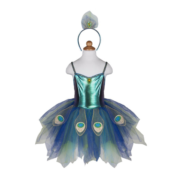 Peacock Dress & Headband