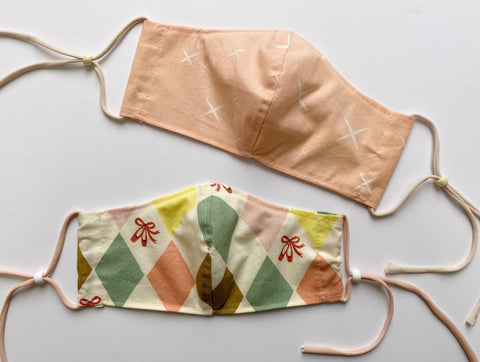 Ballet Print Cotton Face Masks
