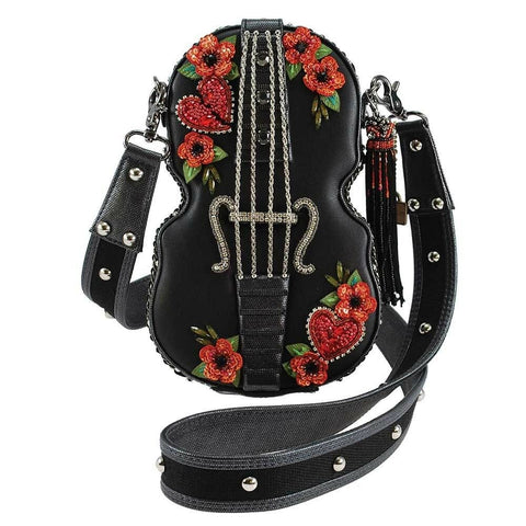 Red Floral Violin Bag